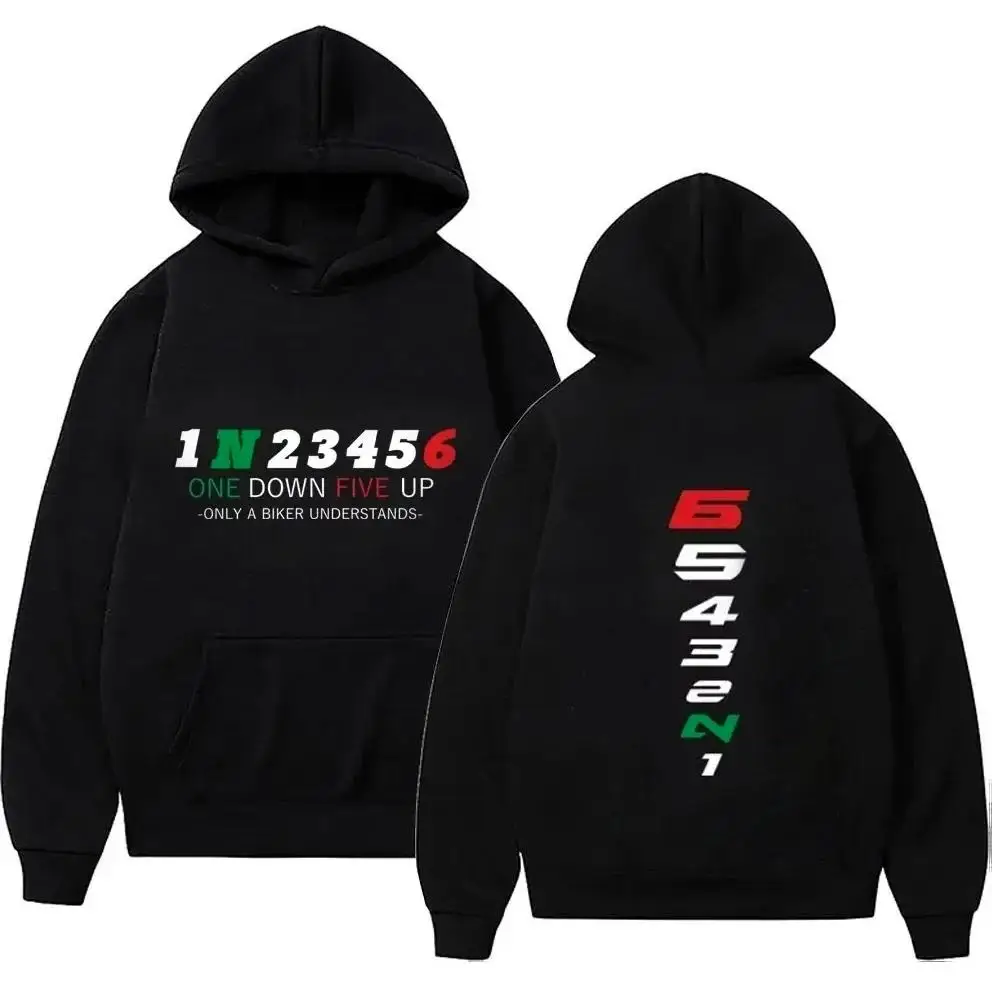 Motorcycle Gear Hoodie - Erkek Kapüşonlular erkek Kazak Giyim Büyük