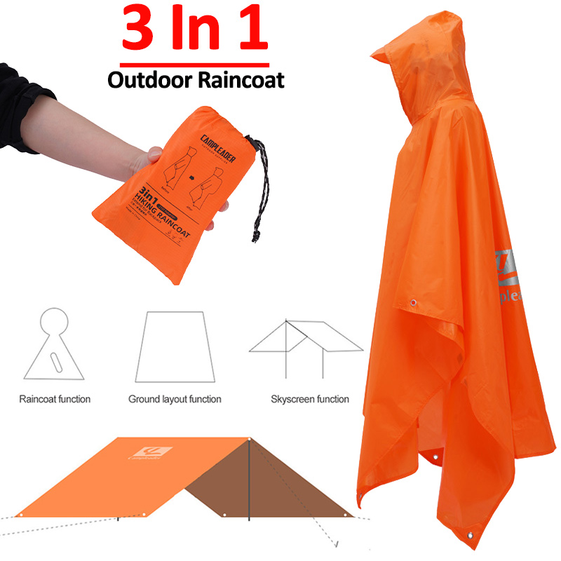 Motorcycle Rain Suit - 3'ü 1 Arada Açık Yağmurluk Kapşonlu