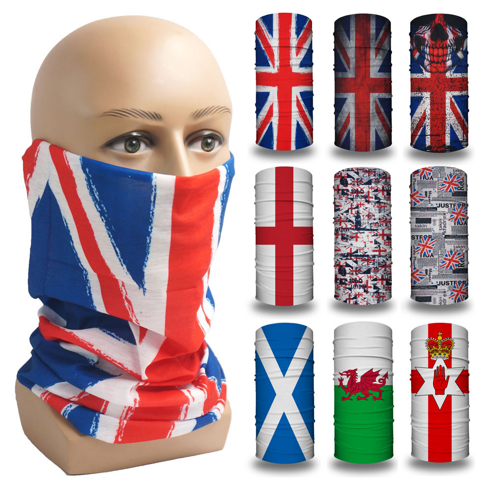 Motorcycle Gear Uk - İngiltere/büyük britanya/İngiltere/İskoçya/İrlanda ulusal bayrakları Bandana bisiklet
