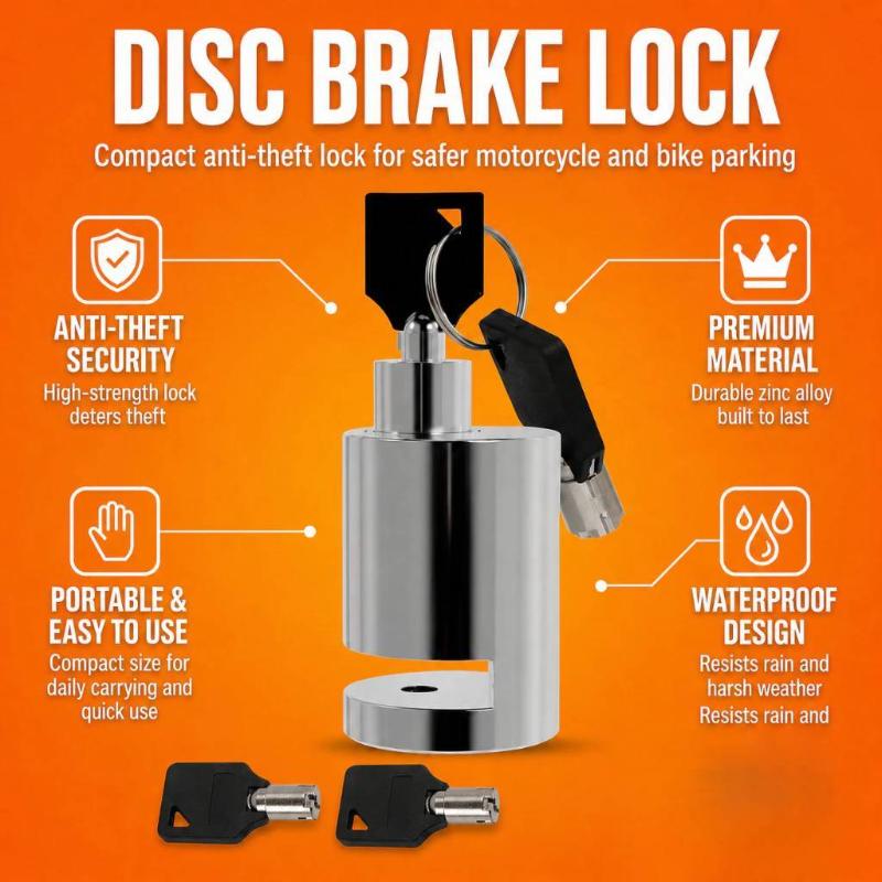 Disc Lock Brake - Evrensel Motosiklet Disk Fren Kilidi Anti