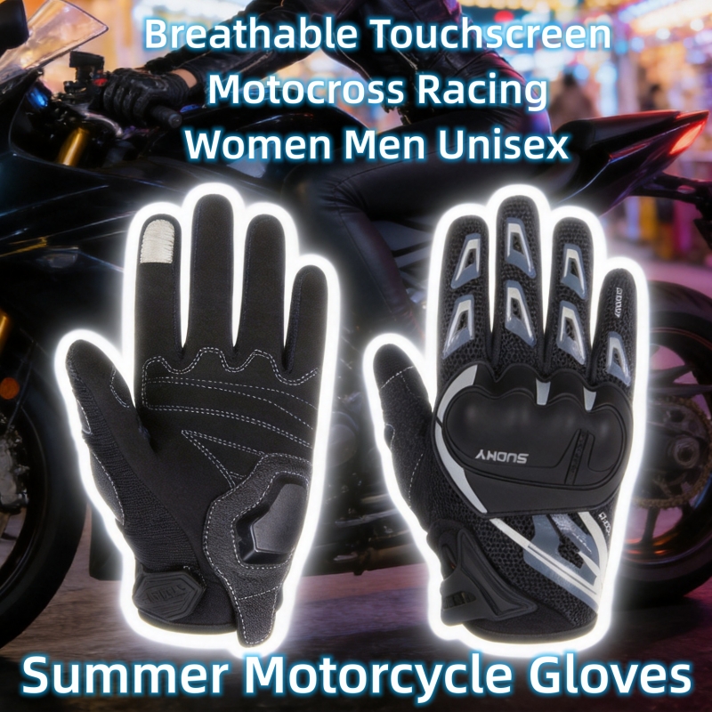 Xs Motorcycle Gear - SUOMY Yazlık Motosiklet Eldivenleri Tam Parmak