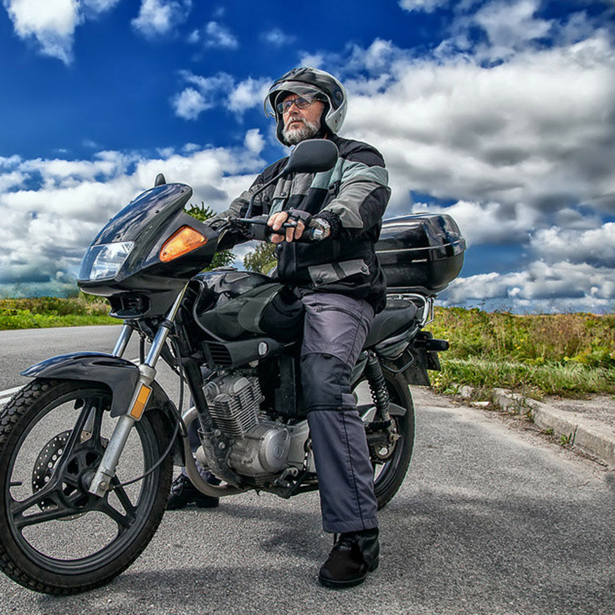 Motorcycle Gear Boots - Motosiklet Ayakkabı Koruyucusu Ayarlanabilir Siyah TPU