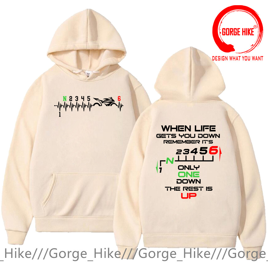 1N23456 Motosiklet Vites Değiş - Motorcycle Gear Hoodie incelemesi ve fiyatı