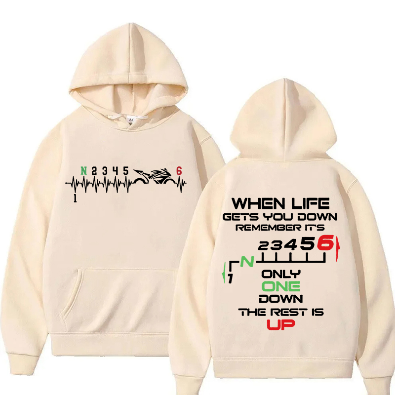 Yeni 1N23456 Motosiklet Vitesi - Motorcycle Gear Hoodie incelemesi ve fiyatı