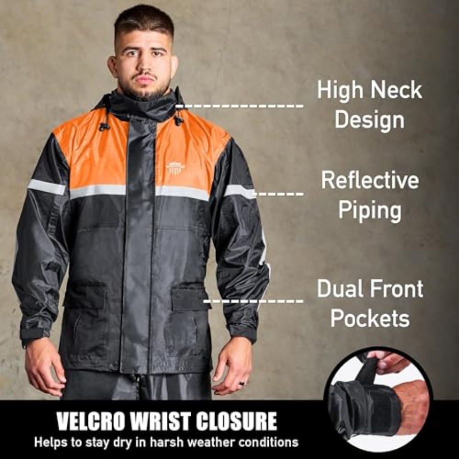 Su Geçirmez Motosiklet Yağmurl - Motorcycle Gear Hoodie incelemesi ve fiyatı