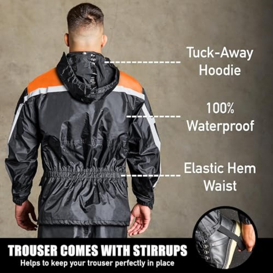 Su Geçirmez Motosiklet Yağmurl - Motorcycle Gear Hoodie incelemesi ve fiyatı