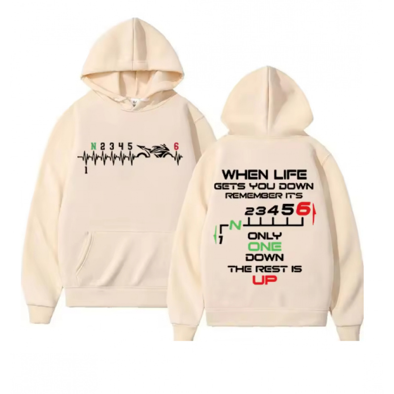 1N23456 Unisex Motosiklet Dişl - Motorcycle Gear Hoodie incelemesi ve fiyatı
