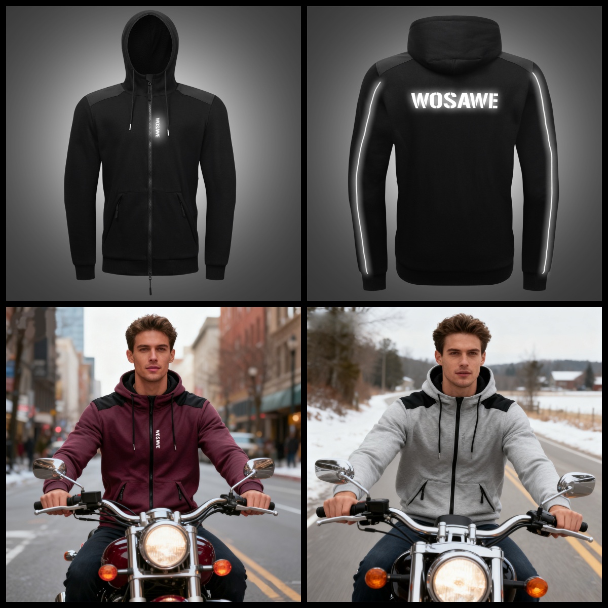 WOSAWE Motosiklet Kapüşonlu Ce - Motorcycle Gear Hoodie incelemesi ve fiyatı
