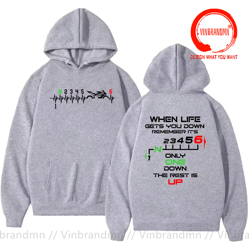 1N23456 Motosiklet Vites Değiş - Motorcycle Gear Hoodie incelemesi ve fiyatı